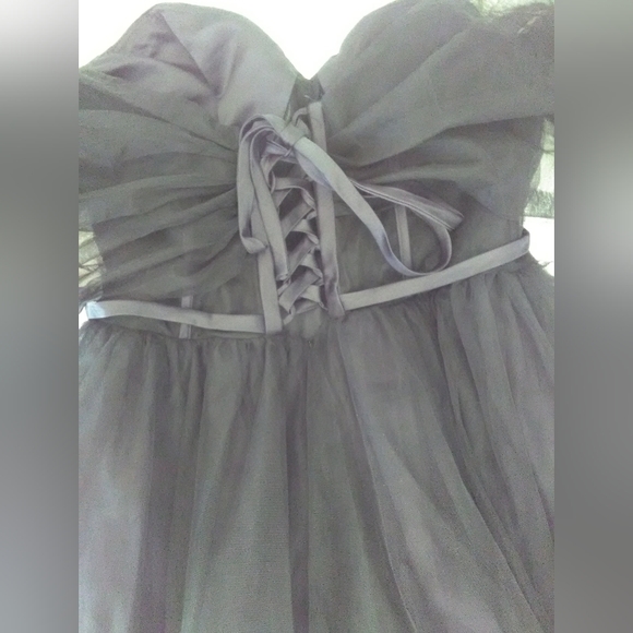 BNWOT BOUTIQUE GOTHIC DRESS TULLE / VERY VERY WIDE BOTTOM CORSET TOP(AMAZING) LG - Picture 14 of 15